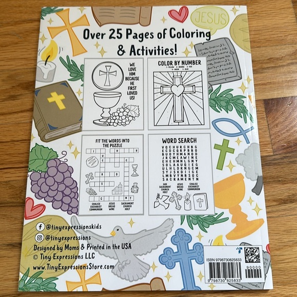 FIRST HOLY COMMUNION COLORING AND ACTIVITY BOOK BRAND NEW - Picture 2 of 2